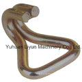 25mm X 1000kg High Quality Metal Double J-Hook, Ratchet Tie Down Strap Hook